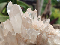 Natural Mixed Clear and Milky Quartz Clusters x 3 From Madagascar