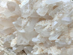 Natural Mixed Clear and Milky Quartz Clusters x 3 From Madagascar