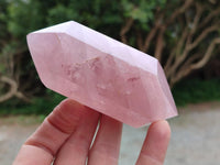 Polished Double Terminated Rose Quartz Crystals x 6 From Madagascar