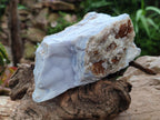 Natural Crystalline Blue Lace Agate Specimens x 2 From Namibia