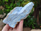 Natural Crystalline Blue Lace Agate Specimens x 2 From Namibia