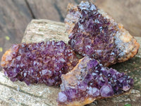 Natural Amethystos Amethyst Clusters x 35 From Kwaggafontein, South Africa