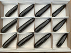 Polished Black Basalt Massage Wands x 12 From Madagascar