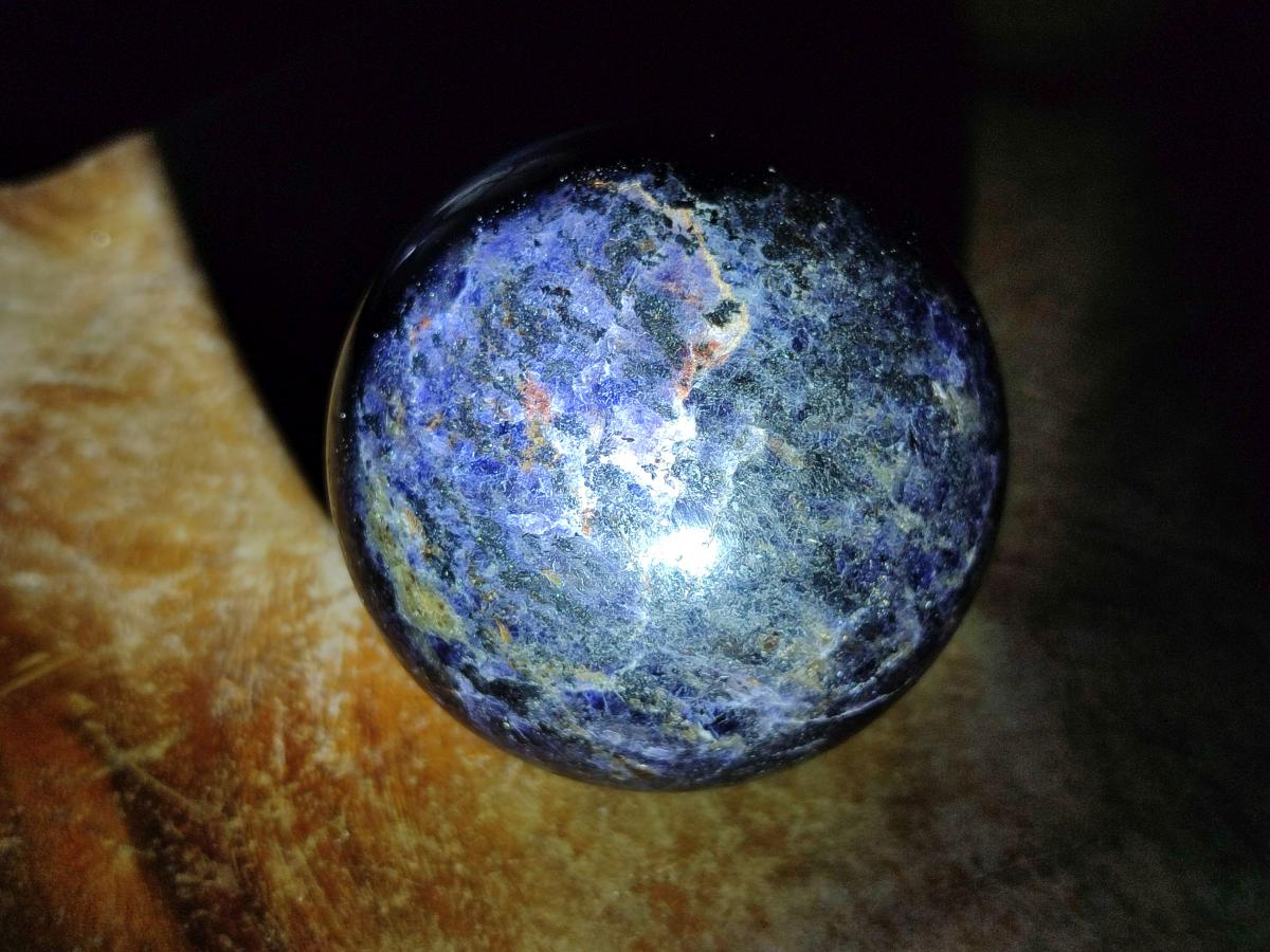 Polished Blue Iolite Water Sapphire Spheres x 3 From Madagascar - Toprock Gemstones and Minerals 