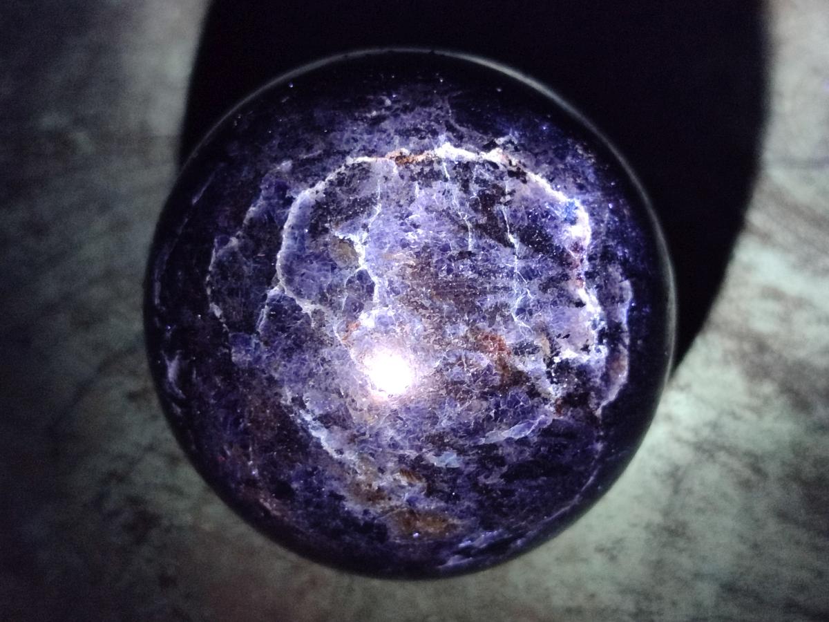 Polished Blue Iolite Water Sapphire Spheres x 3 From Madagascar - Toprock Gemstones and Minerals 