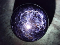 Polished Blue Iolite Water Sapphire Spheres x 3 From Madagascar