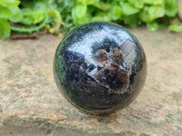 Polished Blue Iolite Water Sapphire Spheres x 3 From Madagascar