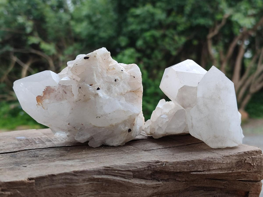 Natural Cascading Candle Quartz Clusters x 6 From Antsirabe, Madagascar