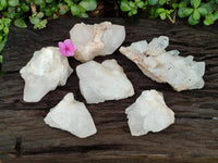 Natural Cascading Candle Quartz Clusters x 6 From Antsirabe, Madagascar