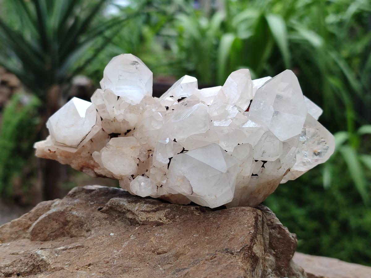 Natural Cascading Candle Quartz Clusters x 6 From Antsirabe, Madagascar