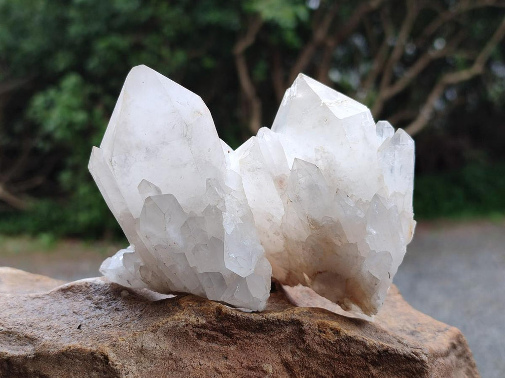 Natural Cascading Candle Quartz Clusters x 6 From Antsirabe, Madagascar