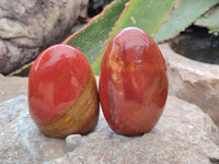 Polished Red Flame Jasper Standing Free Forms x 6 From Madagascar