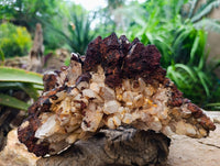 Natural Hematite Iron Coated Cluster x 1 From Madagascar