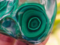 Polished Flower Banded Malachite Free Forms x 6 From Congo