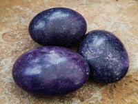 Polished Lepidolite Galets x 12 From Zimbabwe
