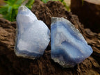 Natural Blue Lace Agate Geode Specimens x 12 From Nsanje, Malawi
