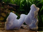 Natural Blue Lace Agate Geode Specimens x 12 From Nsanje, Malawi