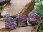 Natural Metallic Purpurite Cobbed Specimens x 12 From Erongo, Namibia