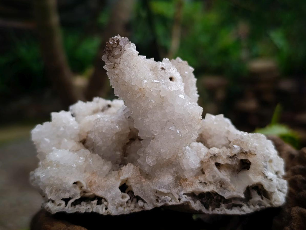 Natural Drusy Quartz Coated Calcite Pseudomorph Specimens x 4 From Albert's Mountain, Lesotho
