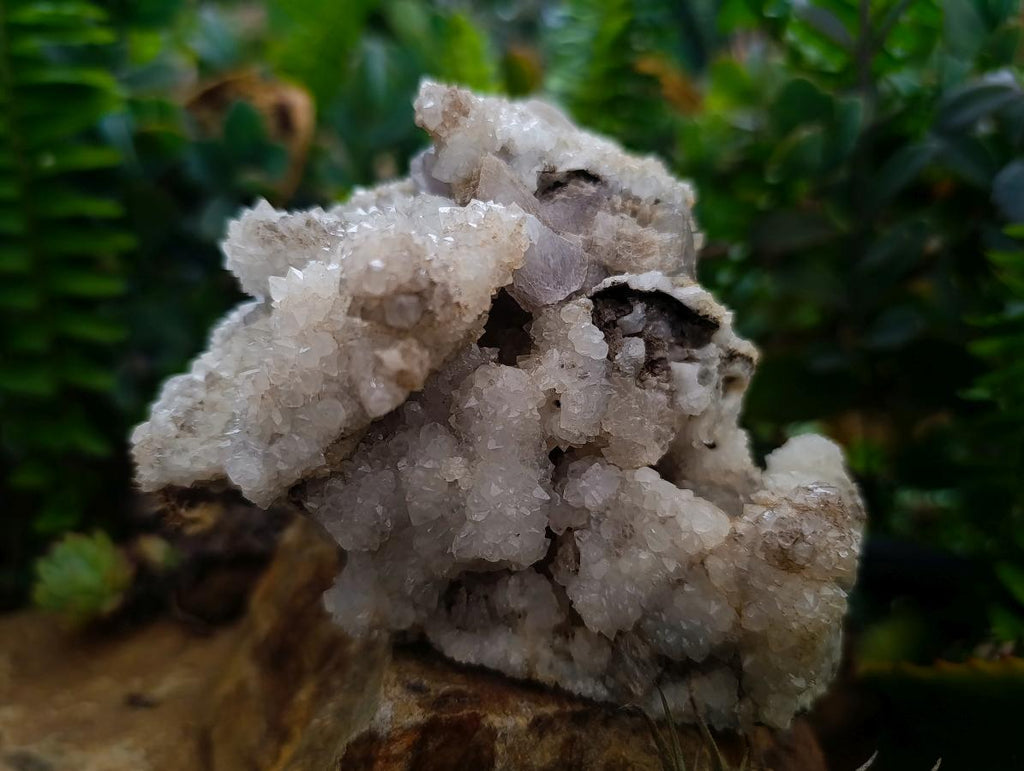 Natural Drusy Quartz Coated Calcite Pseudomorph Specimens x 4 From Albert's Mountain, Lesotho