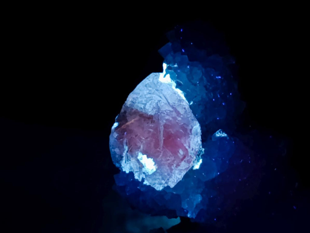 Natural Drusy Quartz Coated Calcite Pseudomorph Specimens x 4 From Albert's Mountain, Lesotho