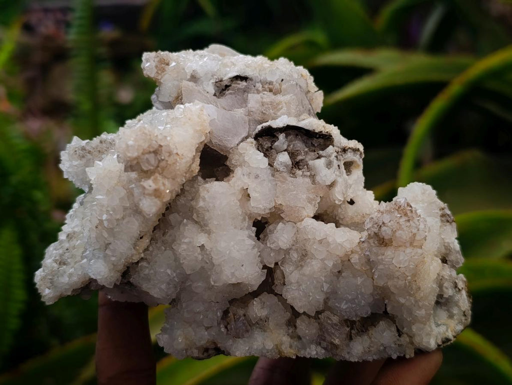 Natural Drusy Quartz Coated Calcite Pseudomorph Specimens x 4 From Albert's Mountain, Lesotho