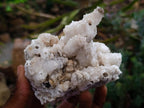 Natural Drusy Quartz Coated Calcite Pseudomorph Specimens x 4 From Albert's Mountain, Lesotho