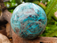 Polished Hand Made Chrysocolla Sphere x 1 From Congo