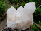Natural Cascading Candle Quartz Crystals and Cluster x 3 From Antsirabe, Madagascar