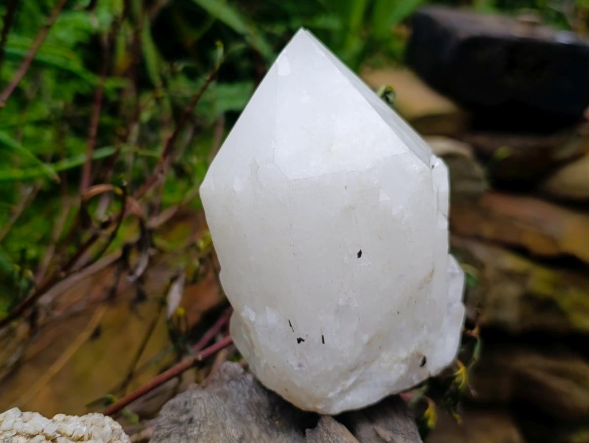 Natural Cascading Candle Quartz Crystals and Cluster x 3 From Antsirabe, Madagascar