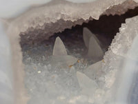 Polished Blue Lace Agate Standing Free Forms x 2 From Nsanje, Malawi