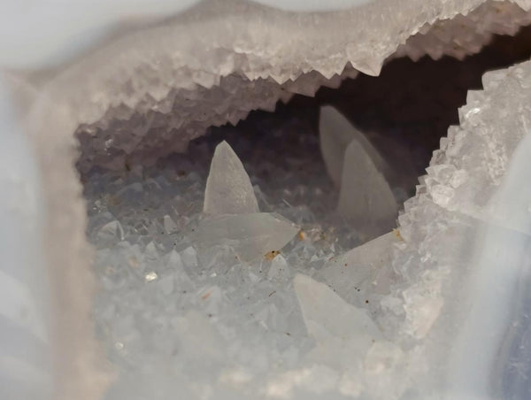 Polished Blue Lace Agate Standing Free Forms x 2 From Nsanje, Malawi