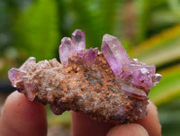 Natural Smoky Window Amethyst Crystals x 40 From Chiredzi, Zimbabwe