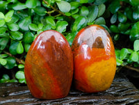 Polished Red Flame Jasper Standing Free Form x 6 From Madagascar