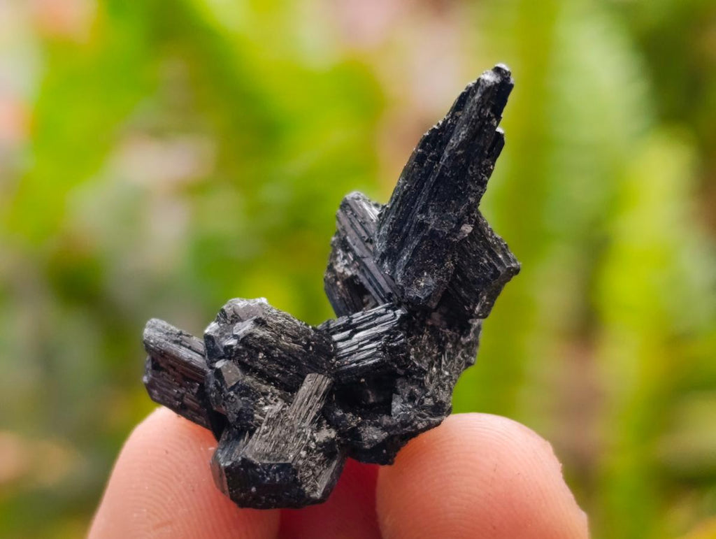 Natural Schorl Black Tourmaline with Associated Minerals x 25 From Erongo, Namibia