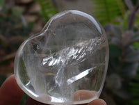 Polished Rock Crystal Hearts x 6 From Amoron’i Mania Madagascar