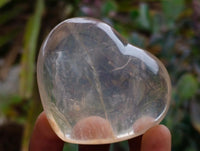 Polished Rock Crystal Hearts x 6 From Amoron’i Mania Madagascar