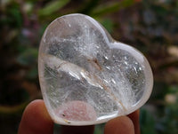 Polished Rock Crystal Hearts x 6 From Amoron’i Mania Madagascar