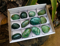 Polished Verdite Free Forms x 12 From Zimbabwe