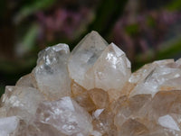 Natural Clear Limonite Quartz Clusters x 3 From Solwezi, Zambia