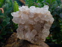 Natural Clear Limonite Quartz Clusters x 3 From Solwezi, Zambia
