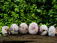 Polished Rubellite Pink Tourmaline Standing Free Forms x 6 From Ambatondrazaka, Madagascar