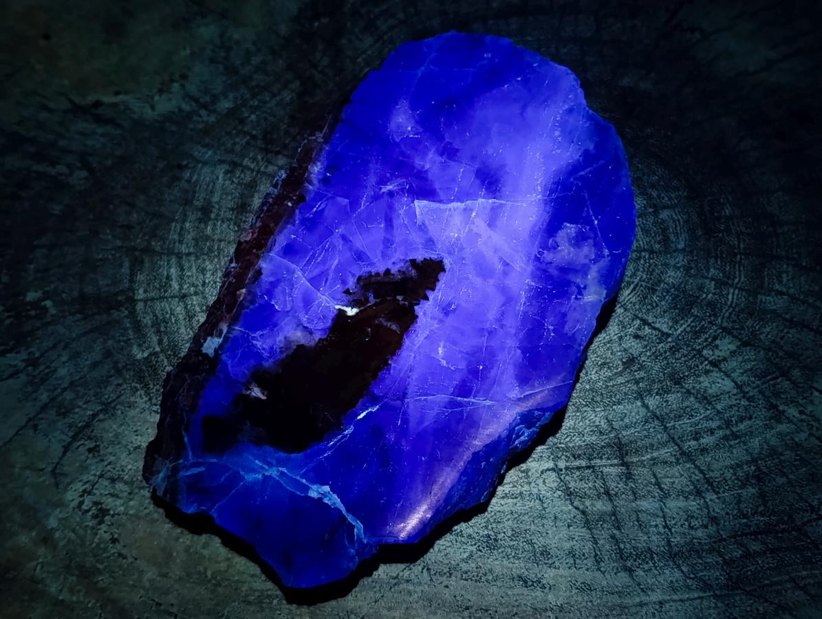 Polished Watermelon Fluorite Slices x 2 From Uis, Namibia