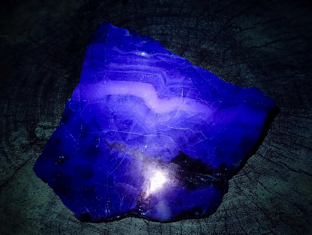 Polished Watermelon Fluorite Slices x 2 From Uis, Namibia