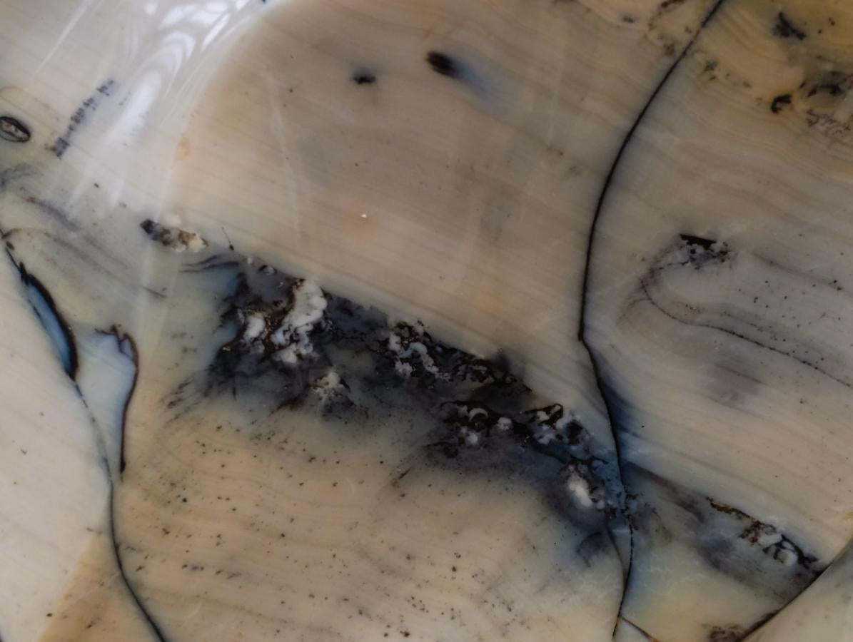 Hand Made XL Dendritic Agate Flame x 1 From Moralambo, Madagascar