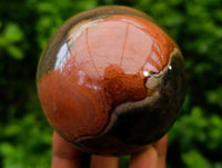 Polished Polychrome Jasper Spheres x 3 From NW Coast, Madagascar
