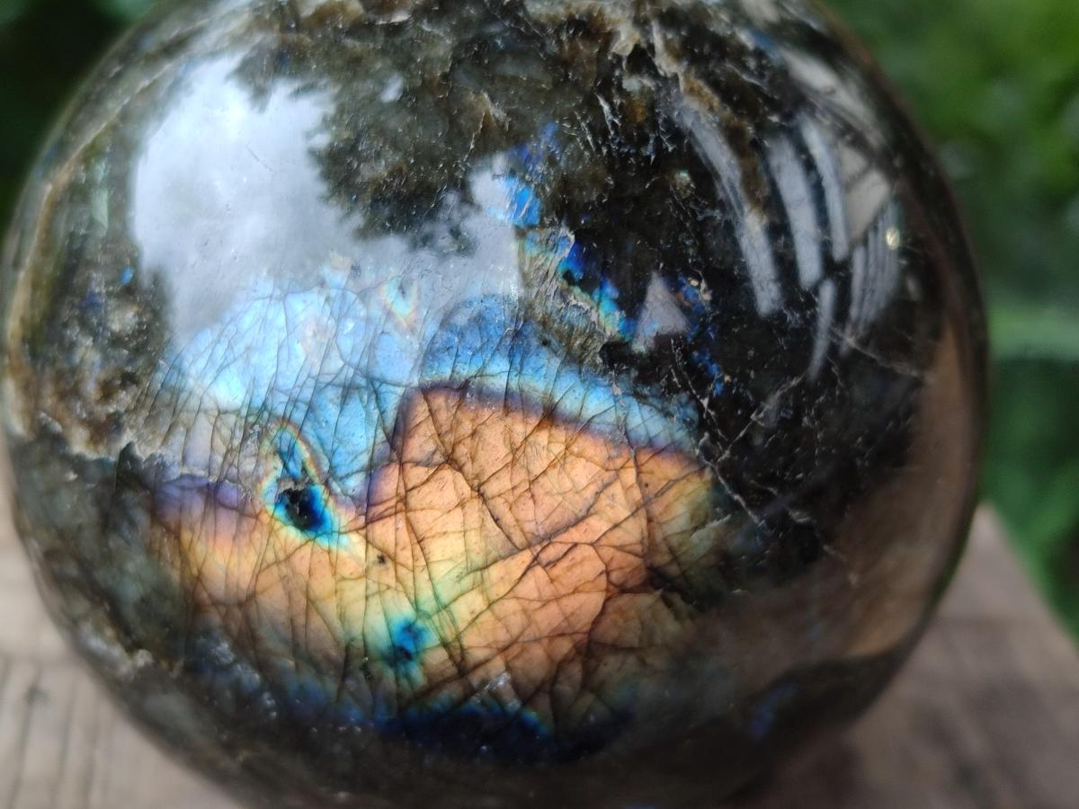 Polished Labradorite Sphere x 1 From Tulear, Madagascar