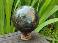 Polished Labradorite Sphere x 1 From Tulear, Madagascar
