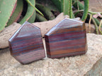 Polished Banded Tiger Iron Points x 3 From South Africa