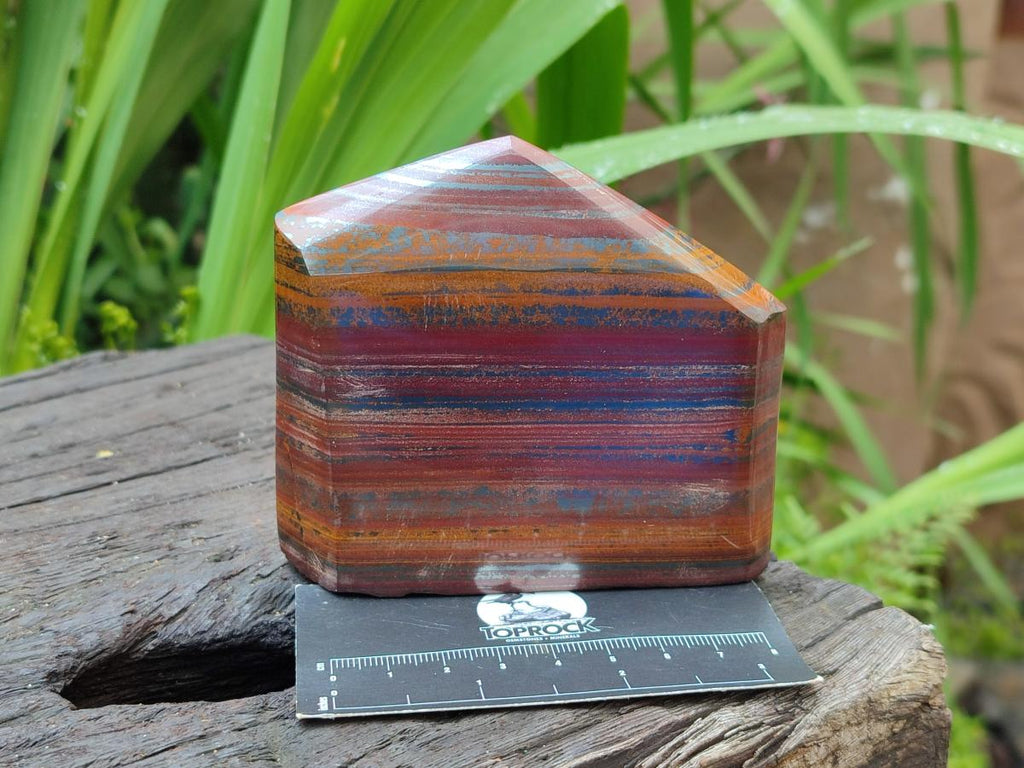 Polished Banded Tiger Iron Points x 3 From South Africa